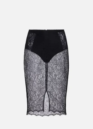 ELISABETTA FRANCHI GO11152E2 Skirt in floral lace