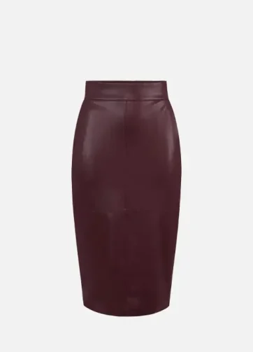 ELISABETTA FRANCHI GO14557E2 Pencil skirt with jewel clasps