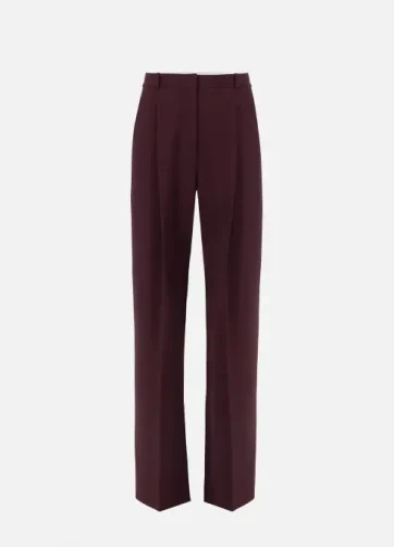 ELISABETTA FRANCHI PA12556E2 Trousers in lightweight crêpe fabric with darts
