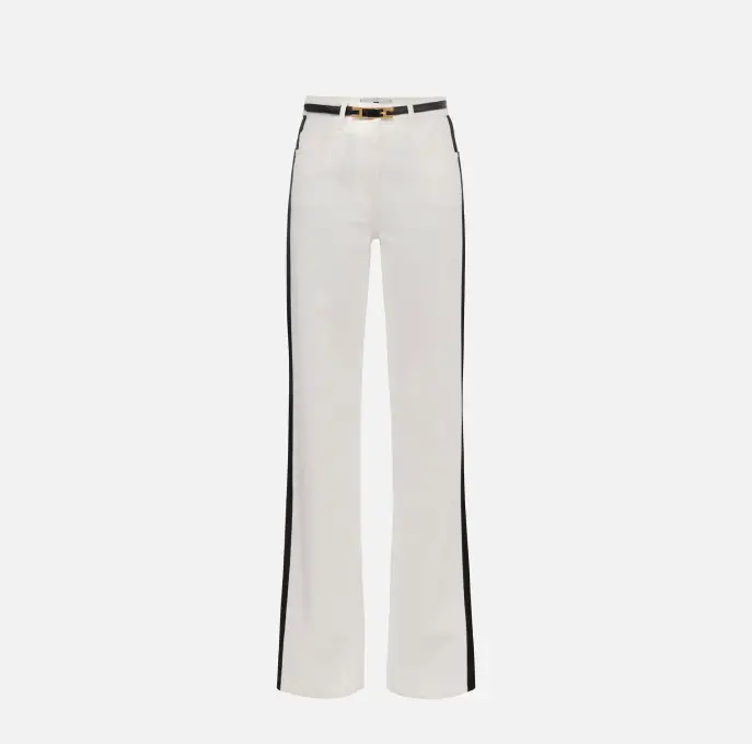 ELISABETTA FRANCHI PJ13I56E2 Jeans with satin bands