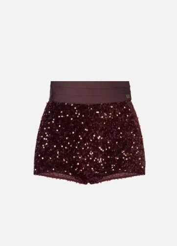 ELISABETTA FRANCHI SH01557E2 Shorts with sequins
